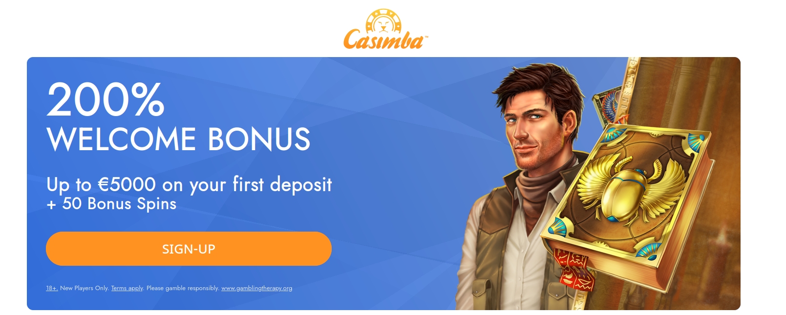 Pack de bienvenue du casino Casimba